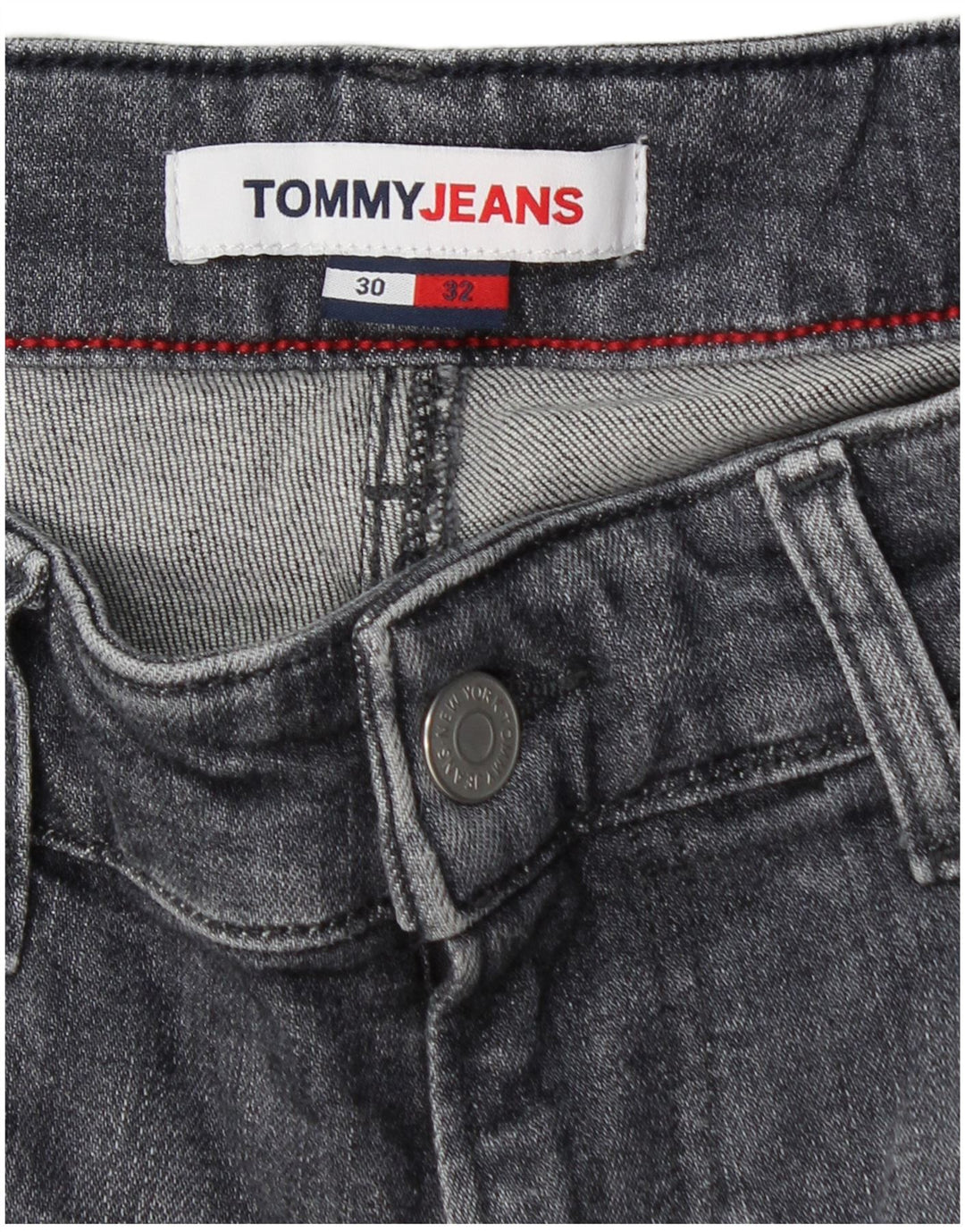 TOMMY HILFIGER Blugi slim pentru bărbați W30 L32 bumbac gri