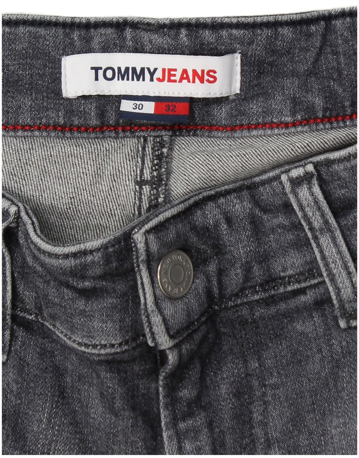 TOMMY HILFIGER Blugi slim pentru bărbați W30 L32 bumbac gri