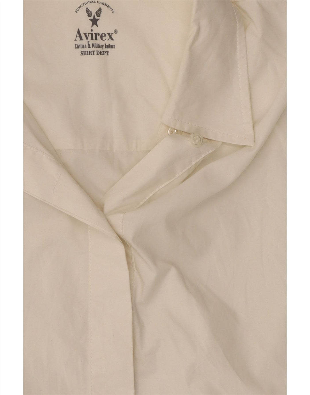 Bluză cămașă cu paragate pentru femei Avirex UK 14 Medium Off White