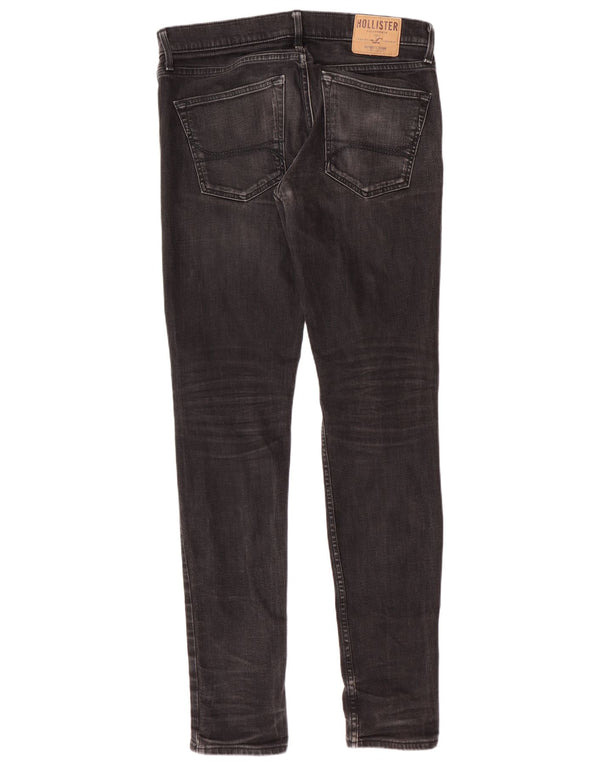Blugi skinny pentru bărbați HOLLISTER W32 L34 bumbac negru