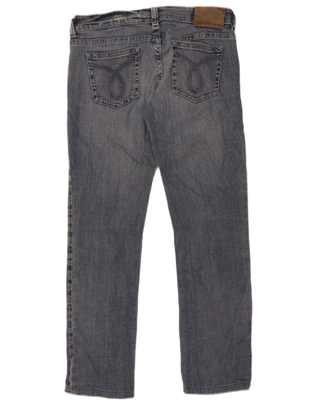 Blugi drepti pentru femei Calvin Klein W30 L28 Albastru