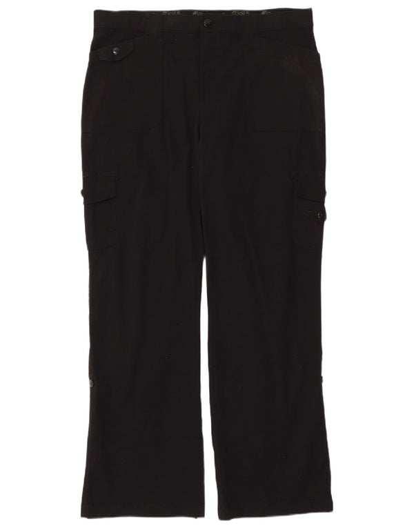 Pantaloni cargo elastici pentru femei Lee cu talie înaltă US 16 XL W36 L32 Negri