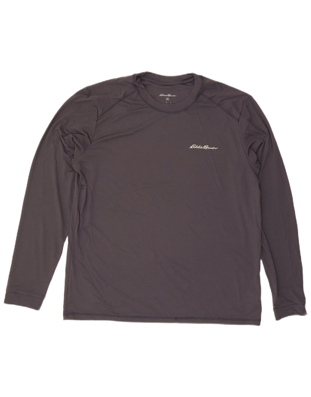 EDDIE BAUER Top grafic pentru bărbați cu mânecă lungă XL poliester gri