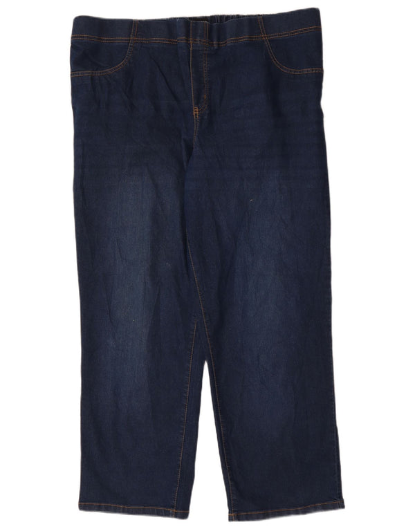 Marks & Spencer Blugi drepti autograf pentru femei UK 22 3XL W44 L29 bleumarin