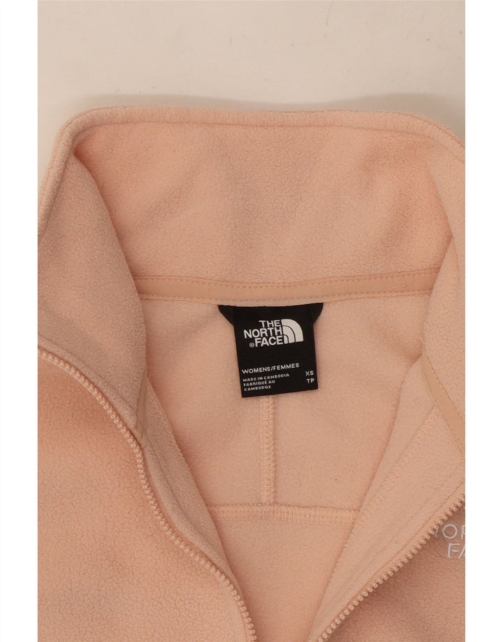 The NORTH FACE Pulover oversize din lână, cu fermoar și cu fermoar, UK 6 XS, roz