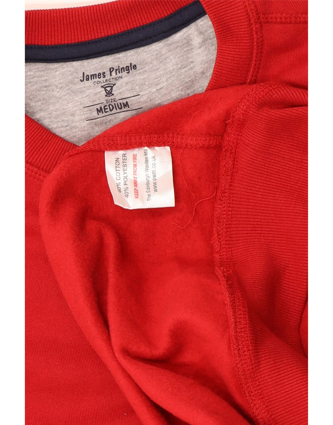 Hanorac pentru bărbați James Pringle Jumper Bumbac Roșu Mediu