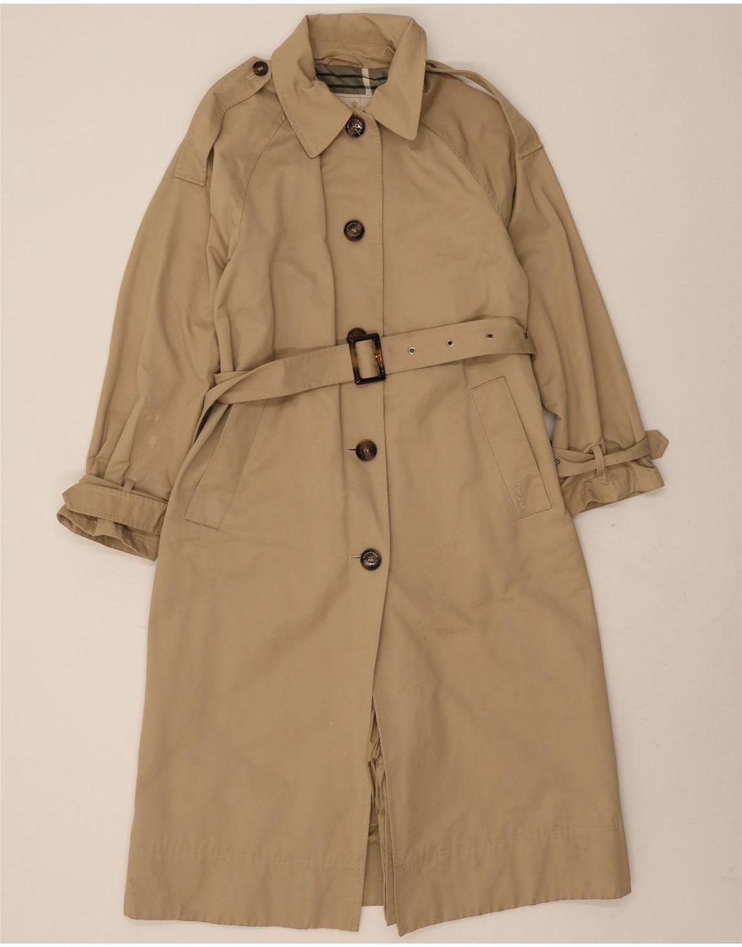 Trench supradimensionat pentru femei Barbour UK 8 Small Bej