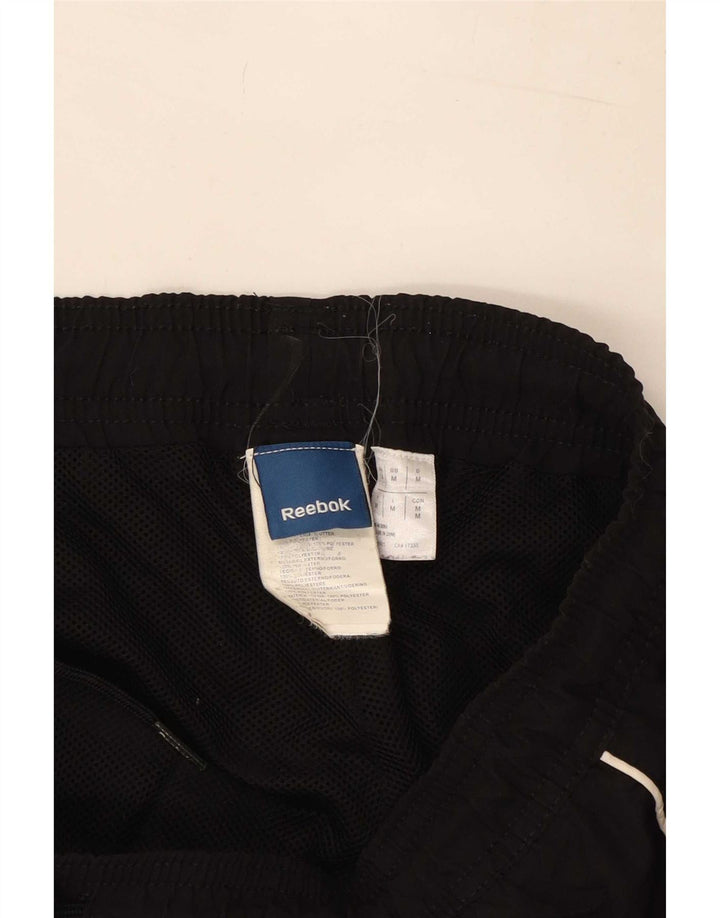 Pantaloni de trening Reebok pentru bărbați, poliester mediu negru