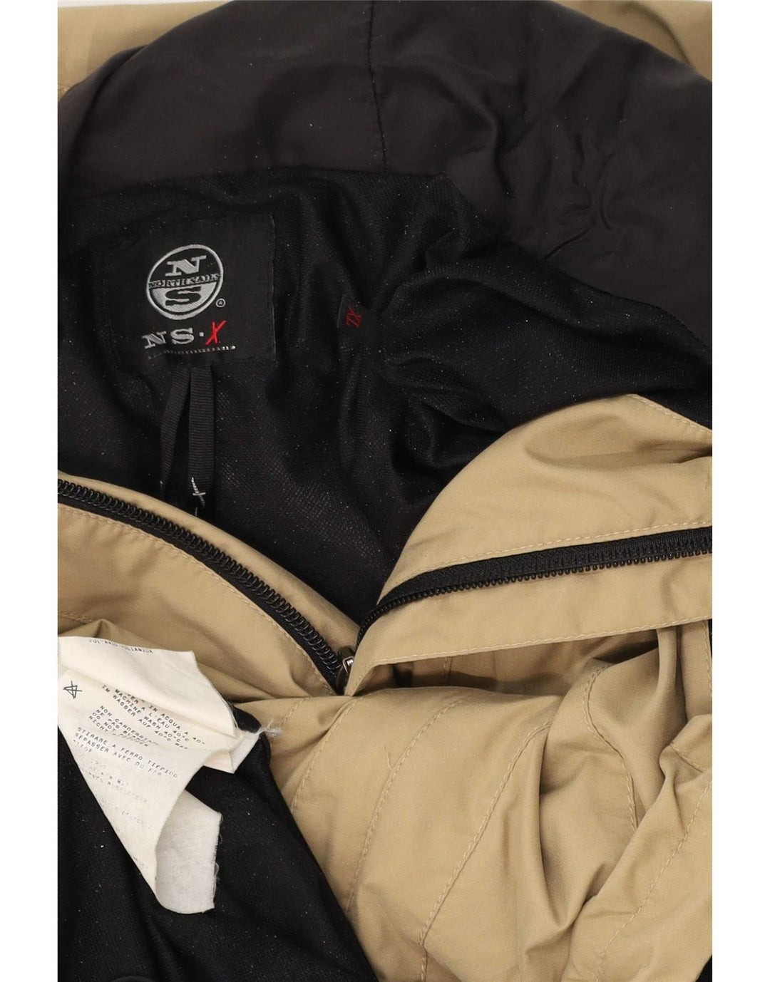 Jachetă de ploaie cu glugă North Sails pentru bărbați UK 42 XL poliamidă bej