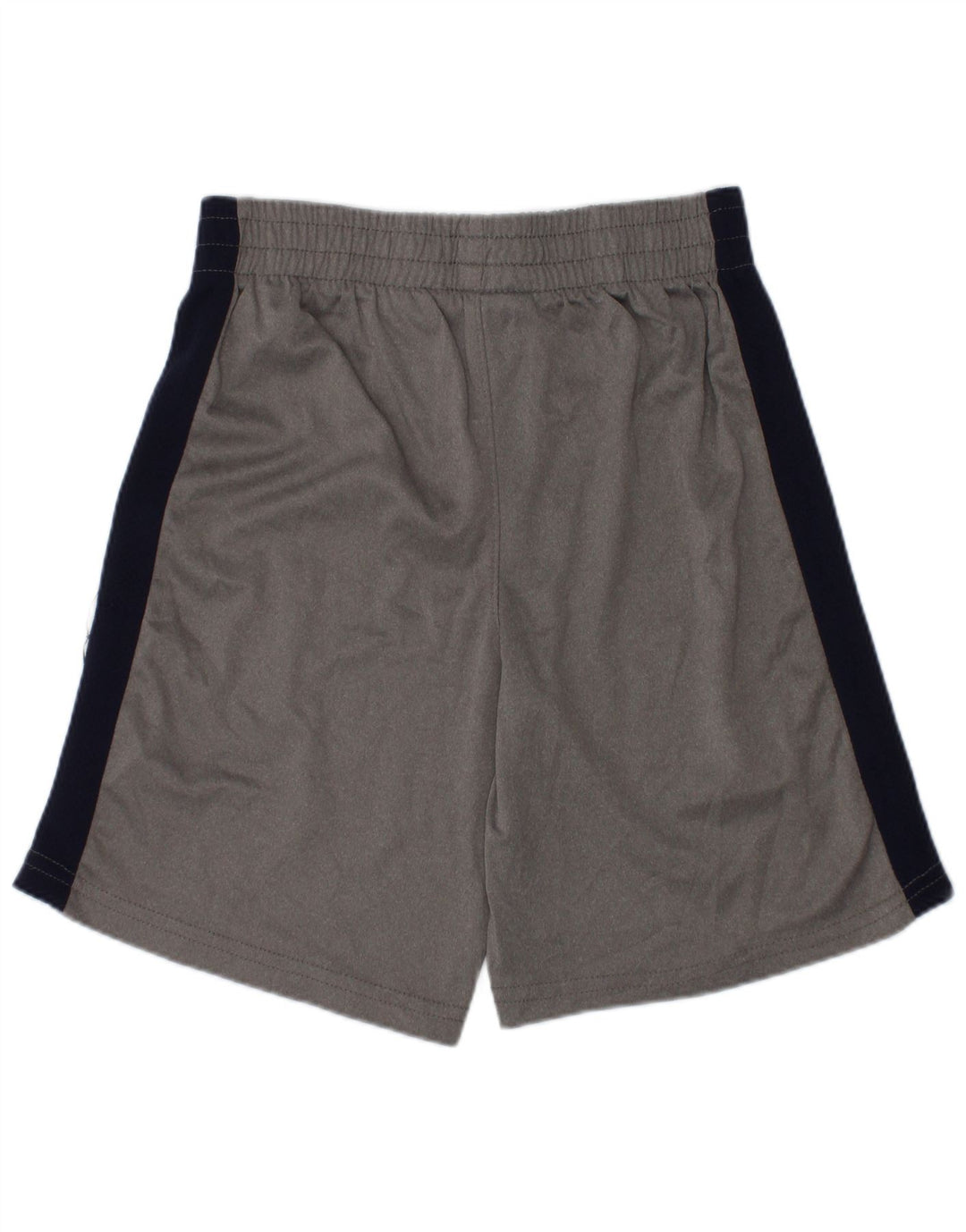 Pantaloni scurți sport grafic Puma pentru băieți 5-6 ani, gri, poliester color bloc