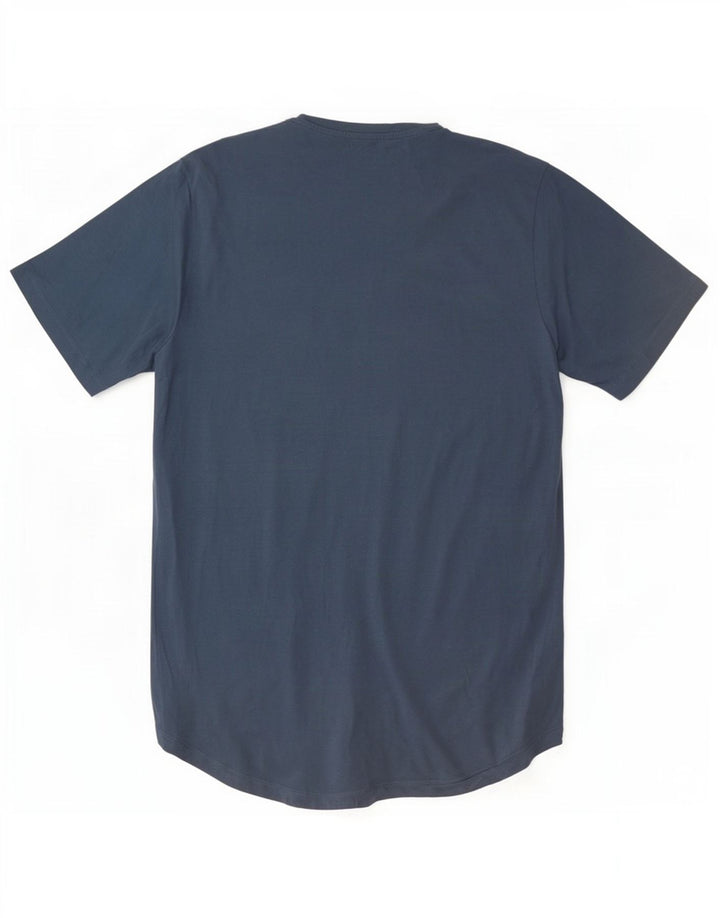 Tricou Jack & Jones pentru bărbați Top mare din bumbac albastru
