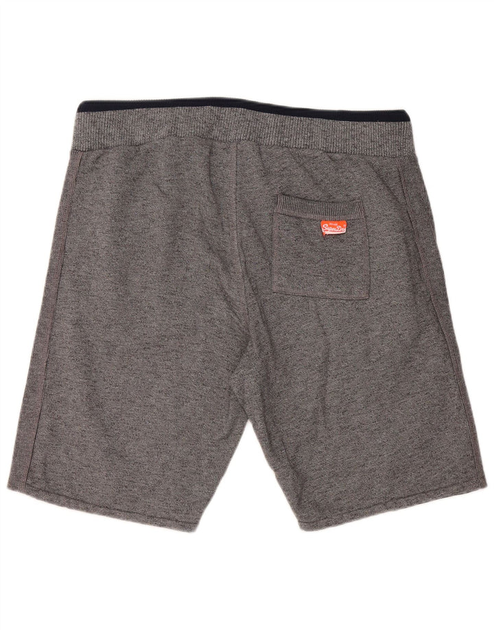 SUPERDRY Pantaloni scurți sport slim fit pentru bărbați, bumbac gri mare