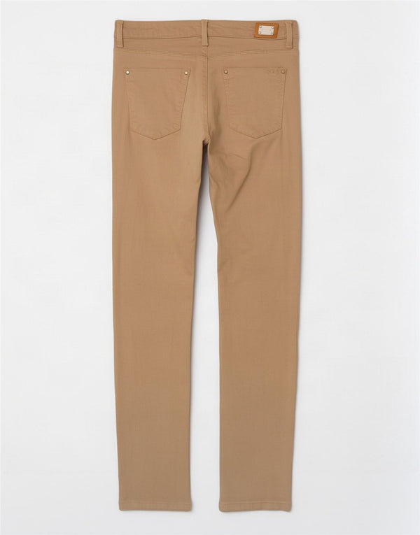 Zara Womens Skinny Casual Trousers EU 38 Small W28 L30 Beige