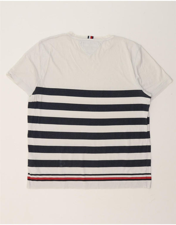 Tricou pentru bărbați Tommy Hilfiger Top XL Bumbac cu dungi albe