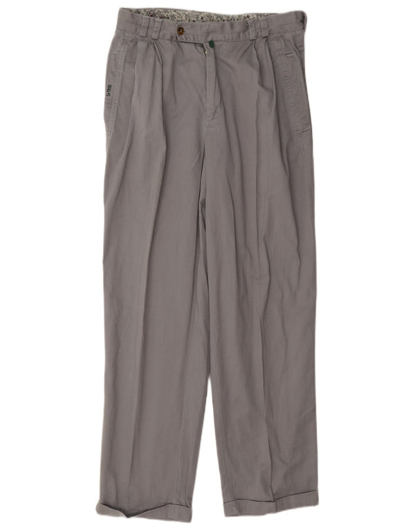 Pantaloni chino vintage pentru bărbați IT 46 Small W29 L30 bumbac gri