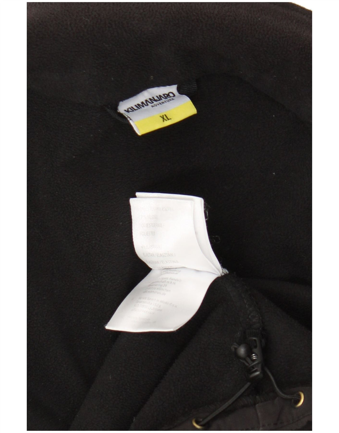 Jachetă de vânt pentru bărbați Kilimanjaro UK 42 XL Poliester negru