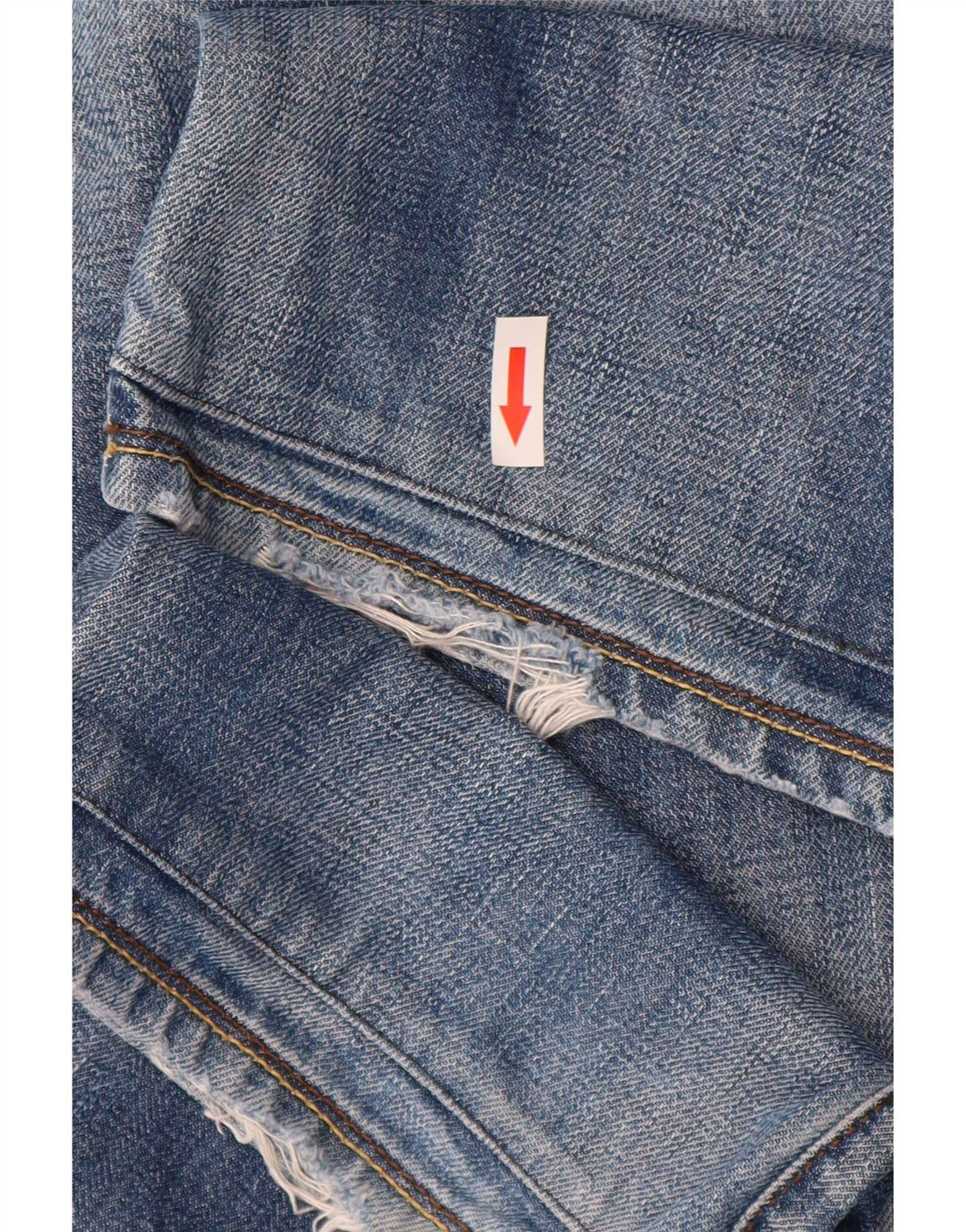 Liu Jo Blugi Distressed drepte pentru bărbați W32 L34 Bumbac albastru