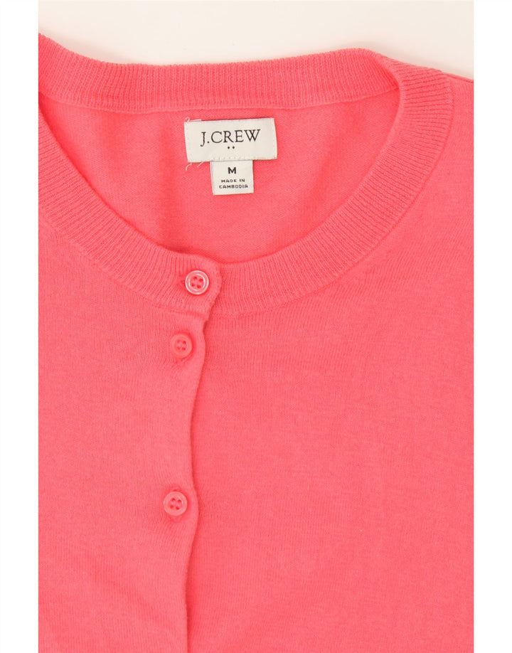 J. CREW Womens Oversized Cardigan Sweater UK 14 Medium Pink Cotton Vintage J. Crew and Second-Hand J. Crew from Messina Hembry 