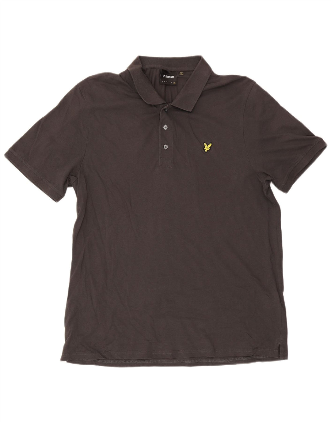 Tricou polo Lyle & Scott pentru bărbați, bumbac gri 2XL