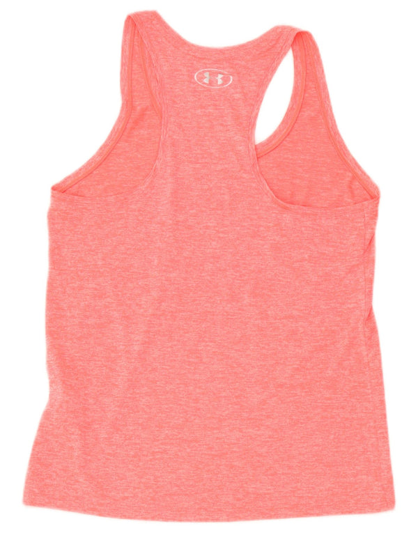 Top cu vestă grafică Under Armour pentru femei Heat Gear UK 12 Medium Pink Flecked