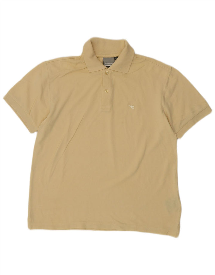 DIADORA Tricou Polo Barbati Bumbac Galben Mediu