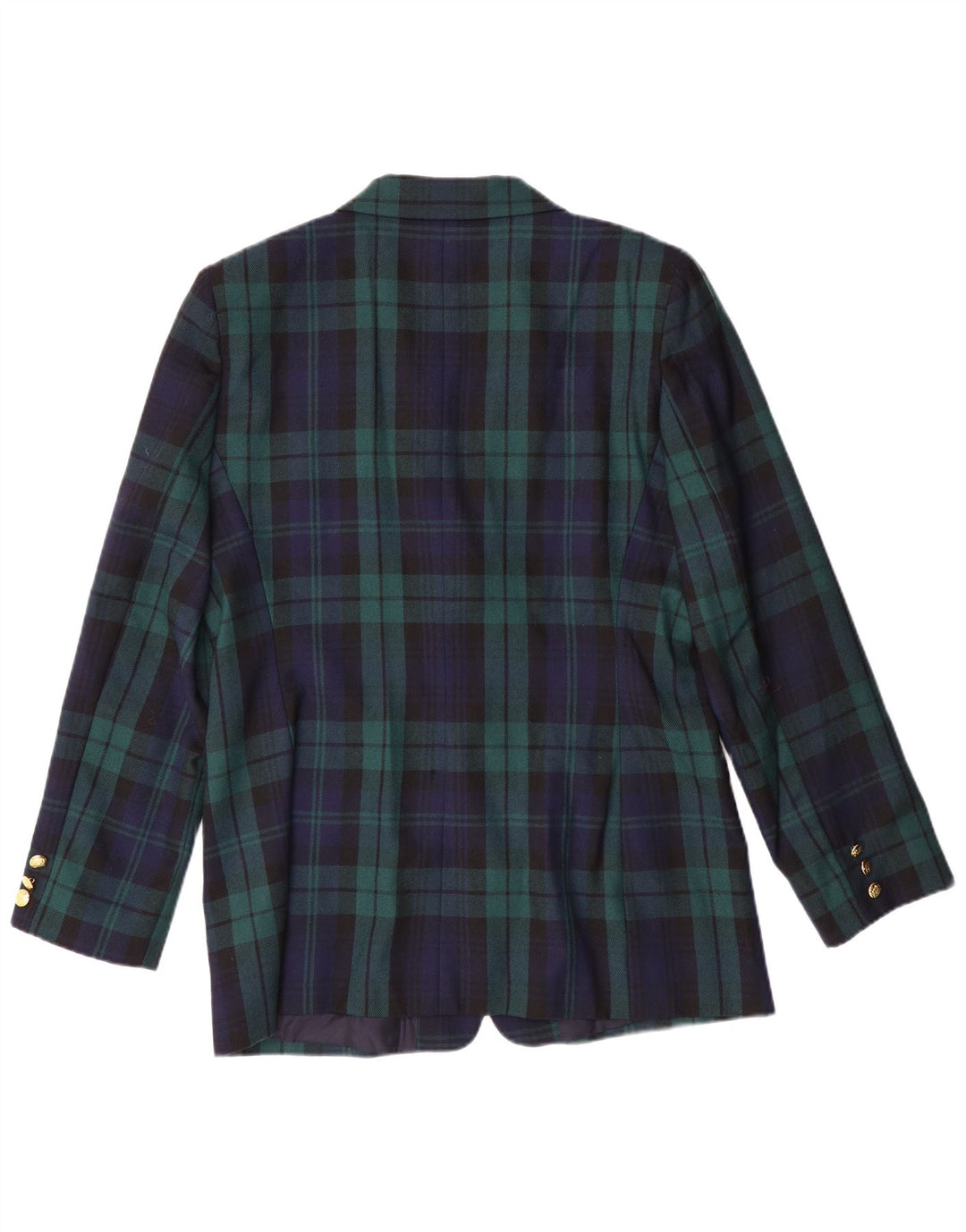 LUISA SPAGNOLI Jachetă Blazer Femei IT 46 Large Green Plaid Classic