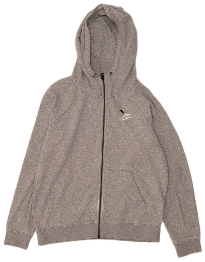 Pulover Nike pentru bărbați, cu fermoar, gri mediu pete