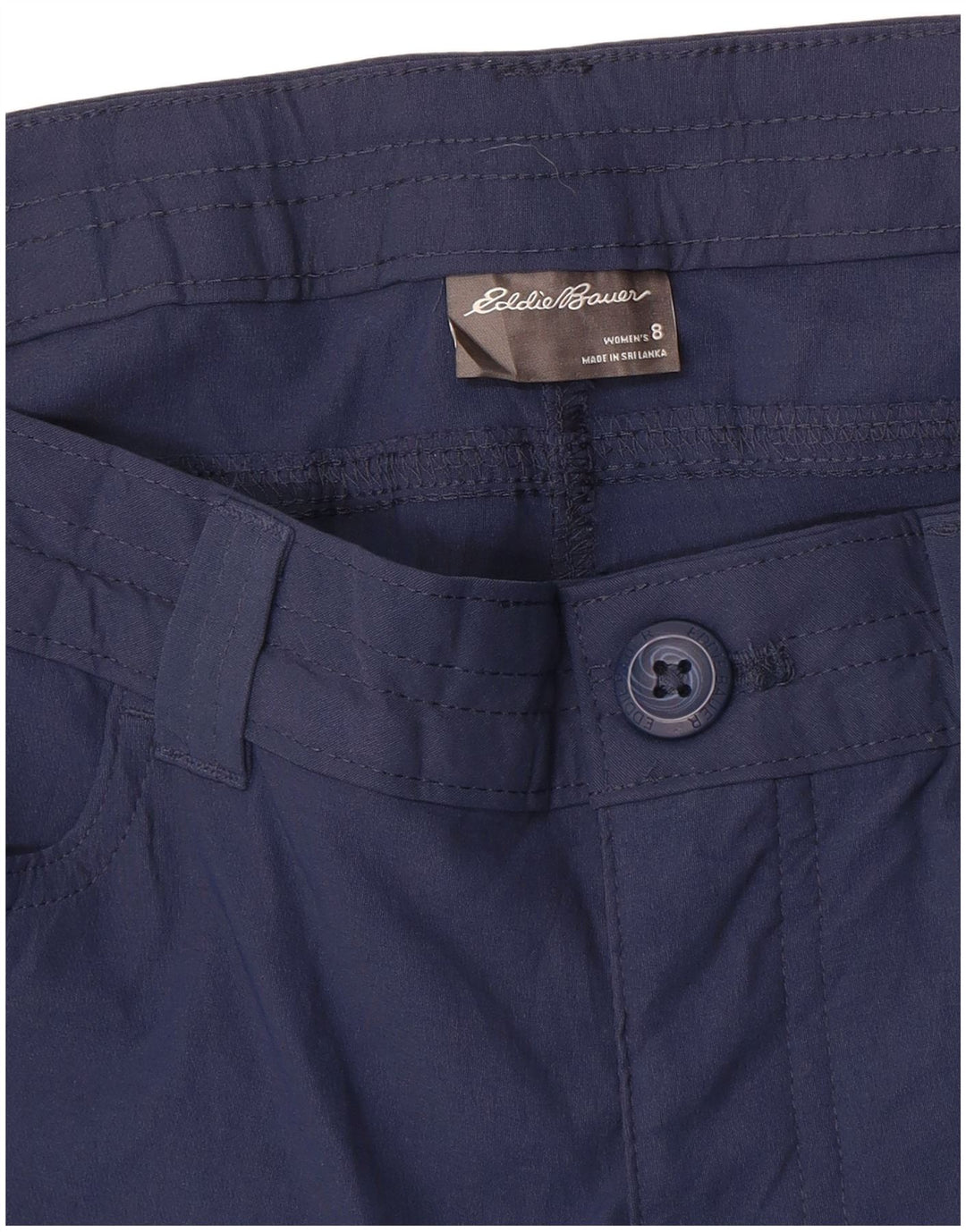 EDDIE BAUER Pantaloni capri drepti pentru femei US 8 Medium W32 L20 bleumarin