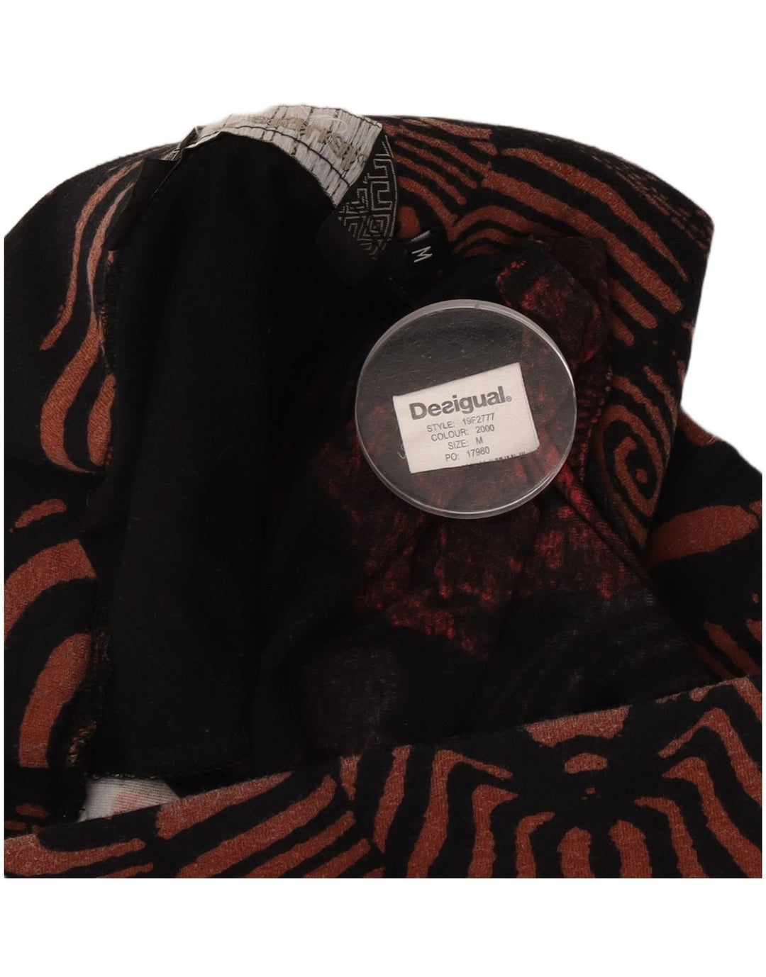 Fusta A-Line Desigual pentru femei, medie, W30, mozaic negru