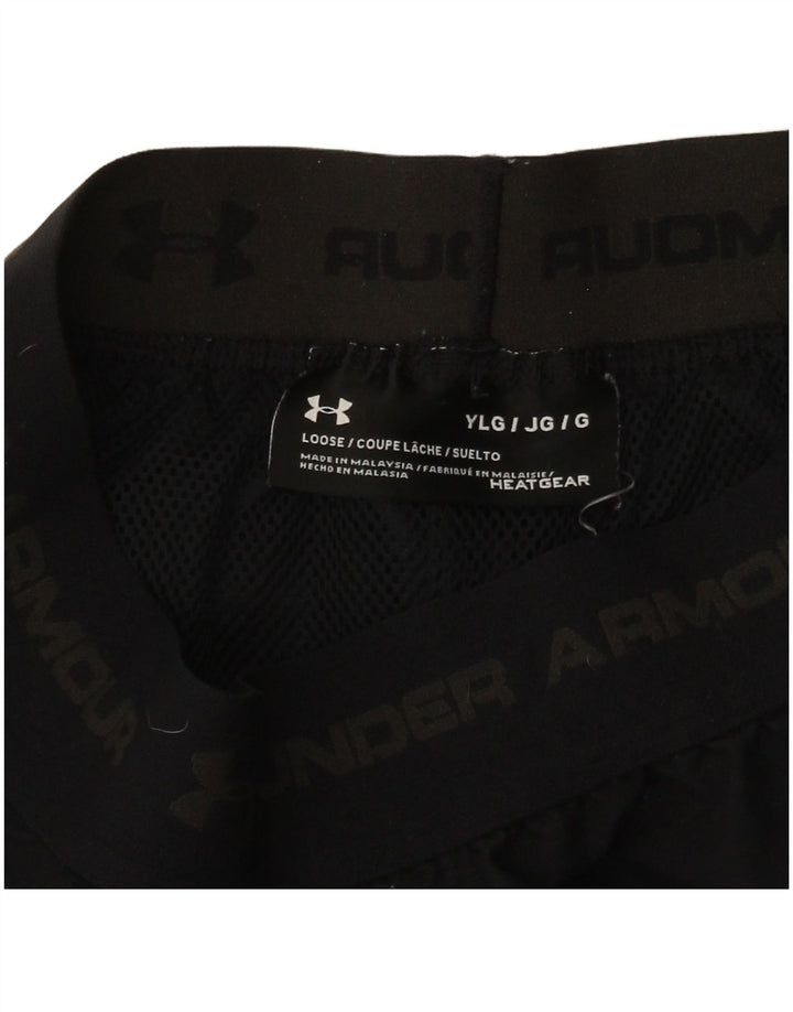 Pantaloni scurți sport Under Armour pentru băieți 11-12 ani mari, negru