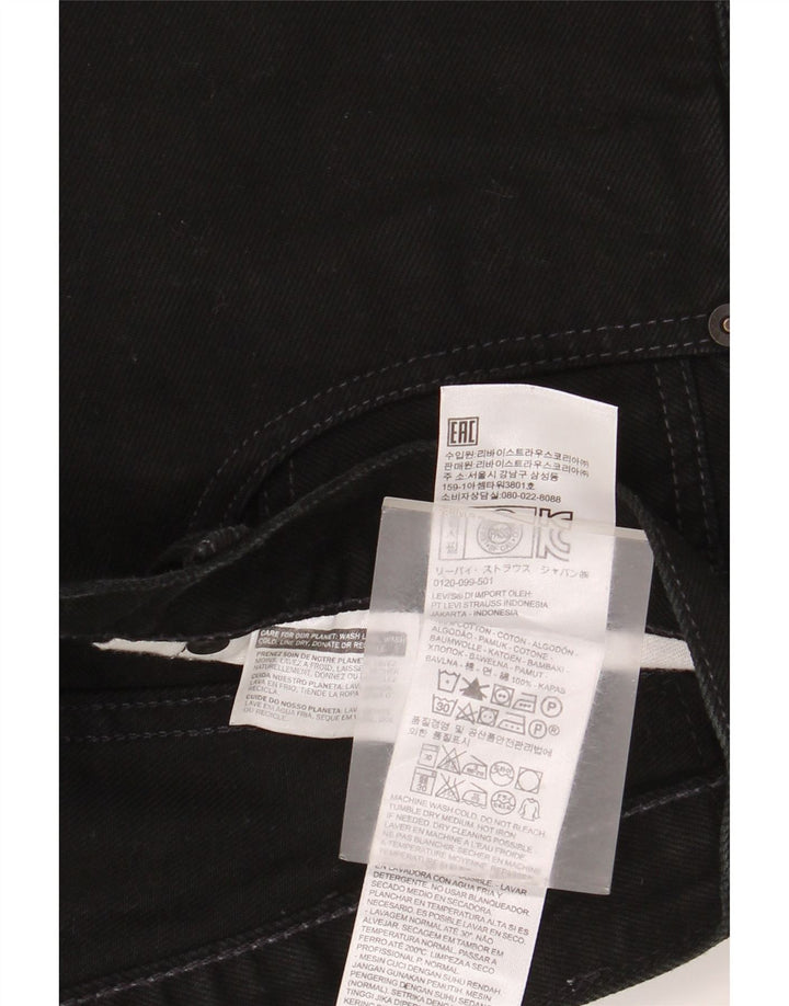 Jeans Levi's Bootcut pentru bărbați W34 L30, bumbac negru