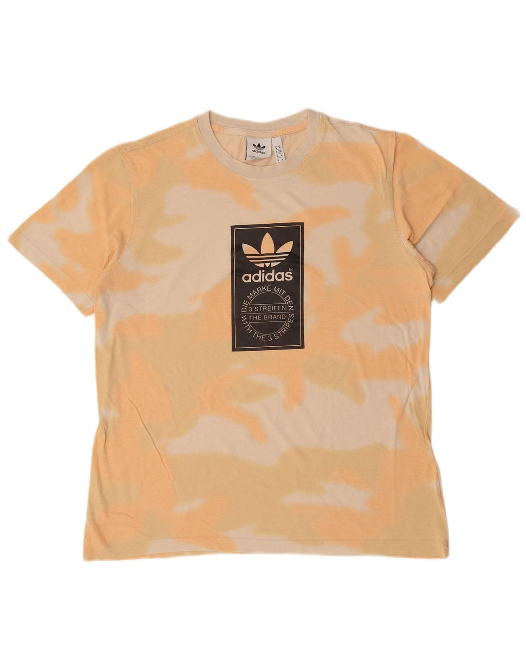 Tricou grafic pentru bărbați Adidas Top Mediu Portocaliu Tie Dye Bumbac