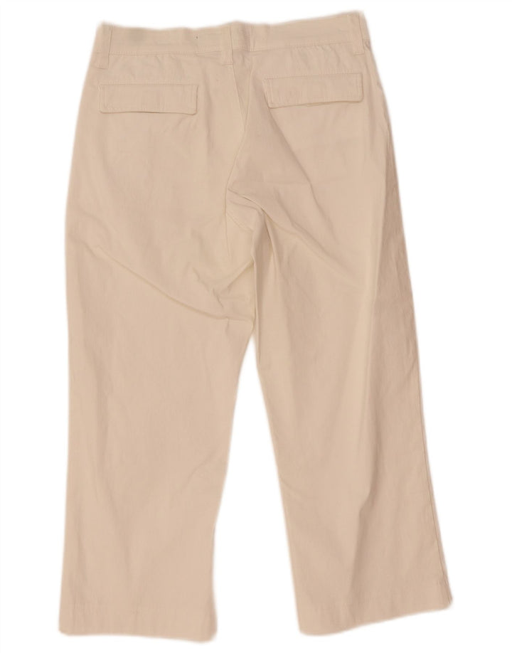 Pantaloni Capri drepti pentru femei Rifle L30 L20 Poliamidă albă