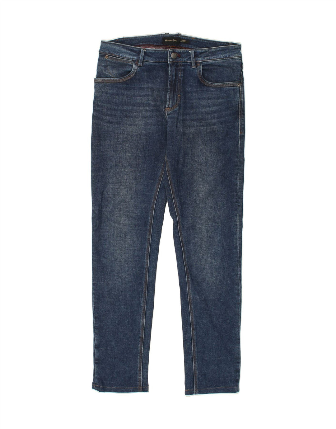 MASSIMO DUTTI Womens Slim Jeans W32 L30 Navy Blue Cotton Vintage Massimo Dutti and Second-Hand Massimo Dutti from Messina Hembry 