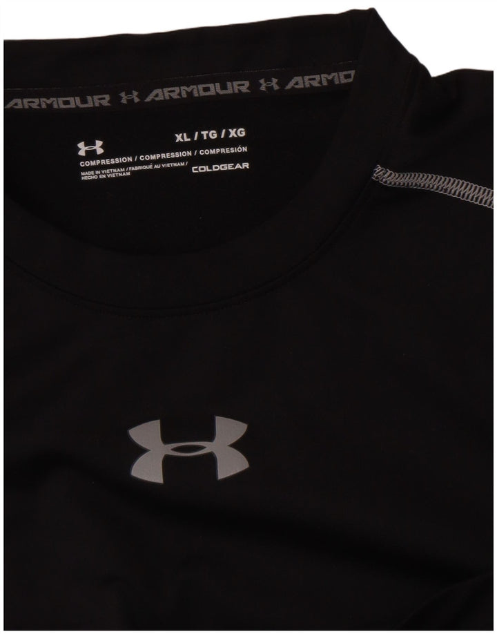 Top de compresie Under Armour pentru bărbați cu mânecă lungă XL, negru