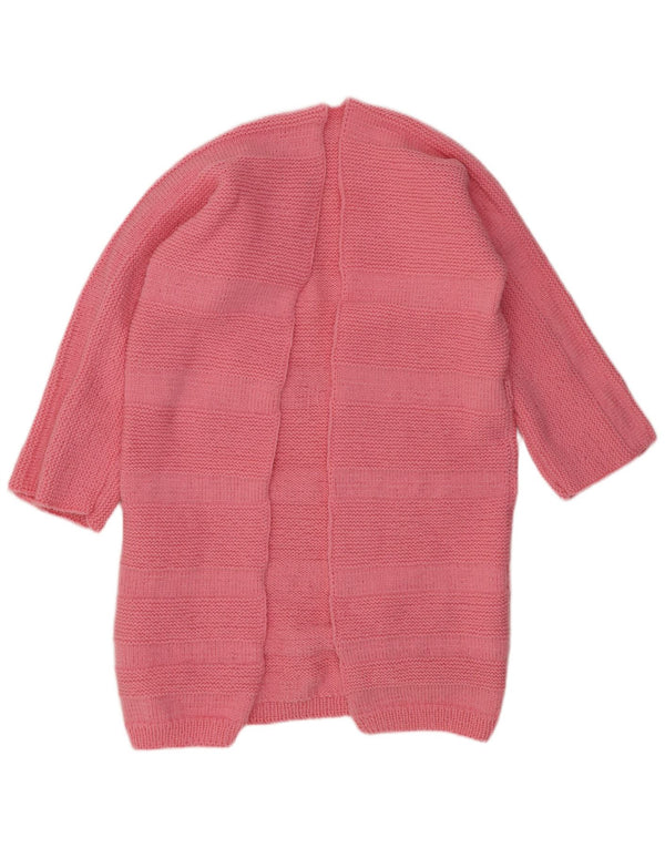 Pulover cardigan deschis pentru femei VINTAGE UK 14 Roz mediu