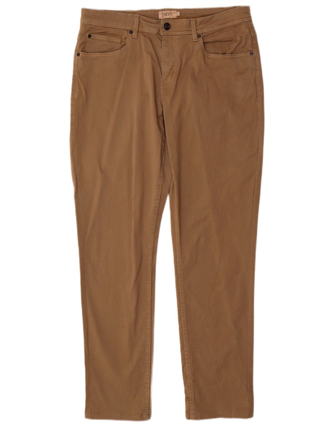 Pantaloni casual subțiri pentru bărbați Dack's IT 48 Medium L34 L31 Maro Bumbac