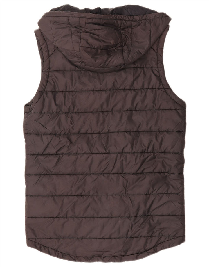 Gilet căptușit cu glugă Nike pentru bărbați UK 36 Poliester negru mic