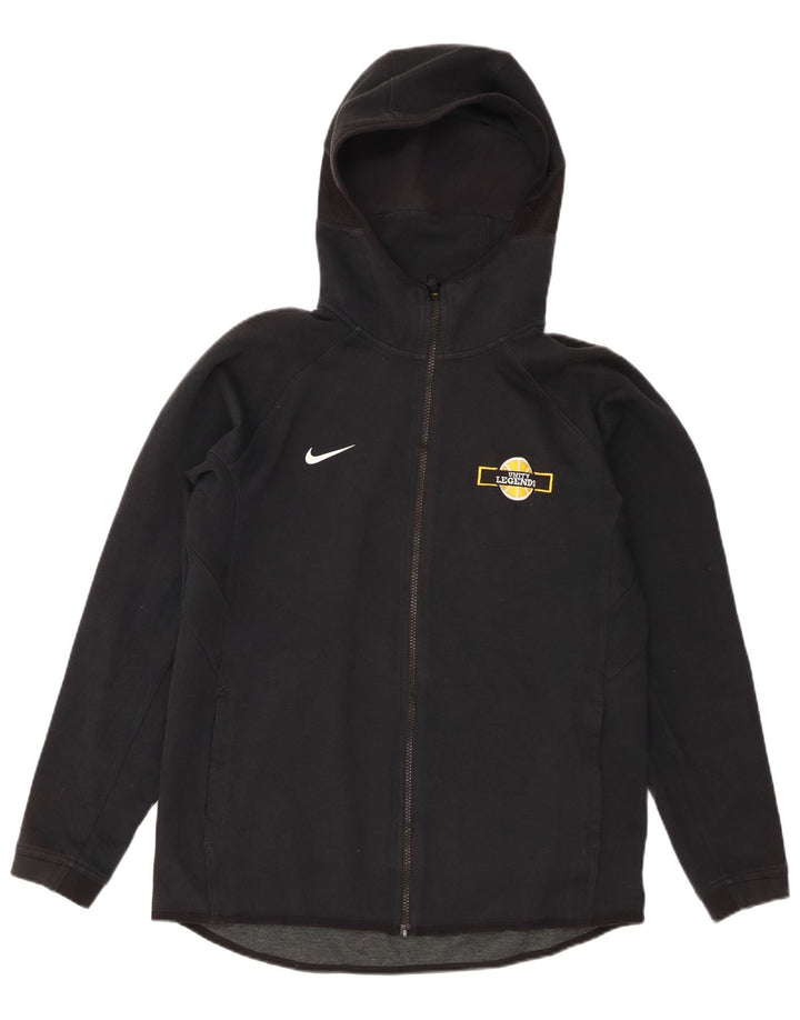 Pulover Nike pentru bărbați Unity Legends Graphic, cu fermoar, poliester mediu negru