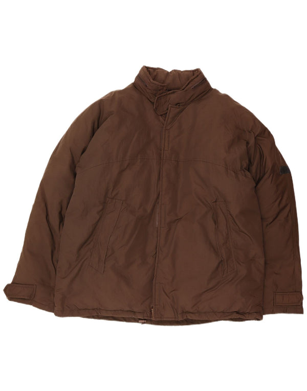 Jachetă căptușită cu glugă pentru bărbați CALVIN KLEIN JEANS UK 42 XL Nailon maro