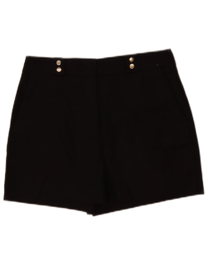 Pantaloni scurti casual pentru femei Zara mici W26 bumbac negru