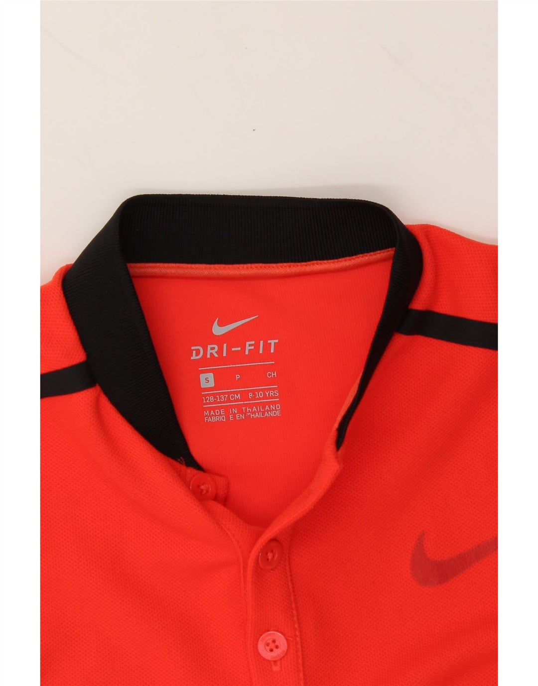 NIKE Boys Dri Fit Polo Shirt 8-9 Years Small Red Polyester Vintage Nike and Second-Hand Nike from Messina Hembry 