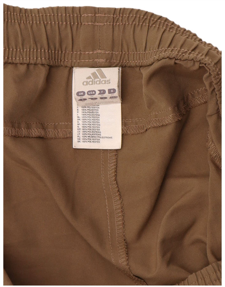 Pantaloni scurți sport grafic Adidas pentru bărbați, poliester maro mediu