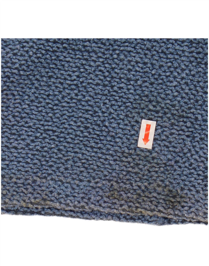 WEIRD FISH Pulover pentru femeie din bumbac albastru mediu UK 14