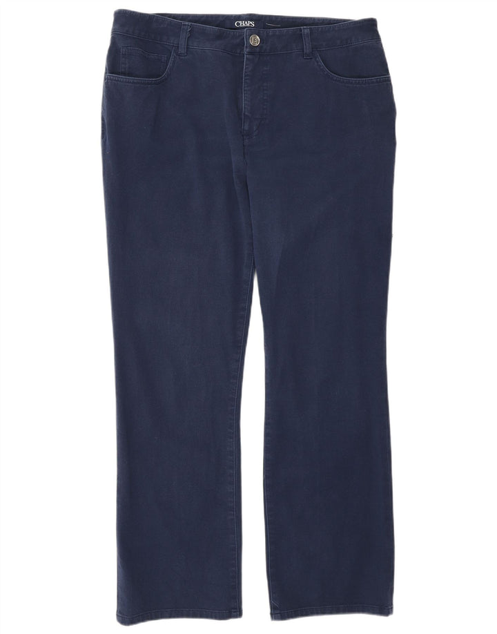 Jeans drepti pentru femei Chaps US 12 Large W32 L28 Bumbac bleumarin