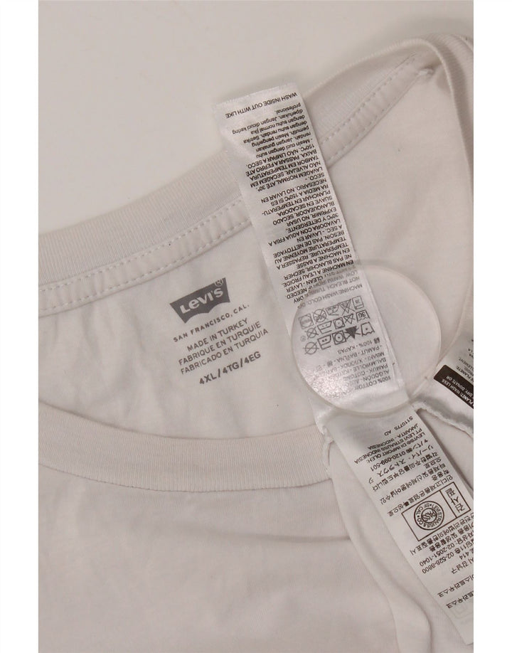 Tricou grafic pentru bărbați Levi's Top 4XL Bumbac alb