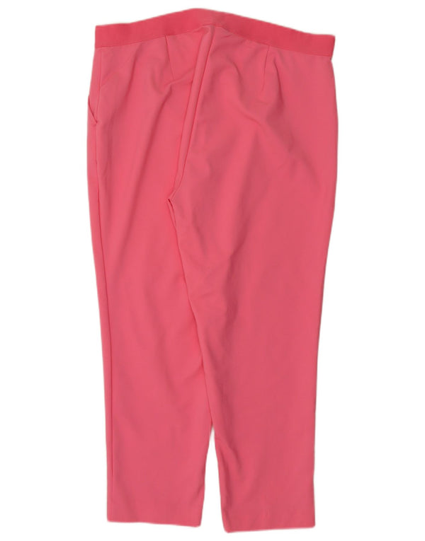 Pantaloni tăiați pentru femei Marks & Spencer UK 18 XL W38 L25 bumbac roz