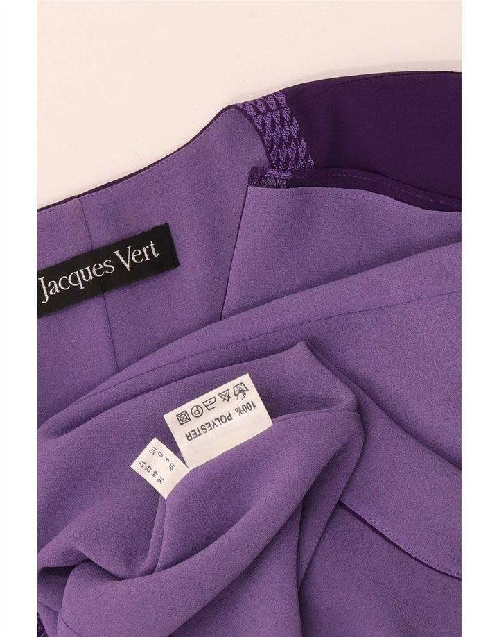 Jachetă blazer pentru femei Jacques Vert cu 3 nasturi UK 16 Poliester mov mare