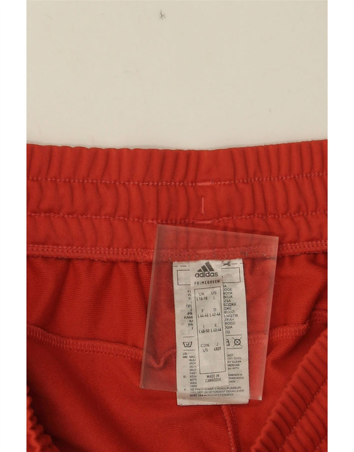 Pantaloni de trening Adidas pentru femei Marea Britanie 16/18 Poliester roșu mare