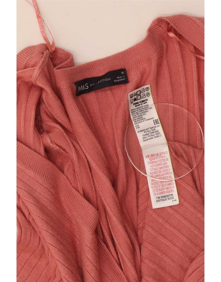 Pulover cardigan deschis pentru femei Marks & Spencer UK 10 mic roz
